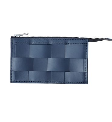 NAVER WALLET NAVY LEATHER